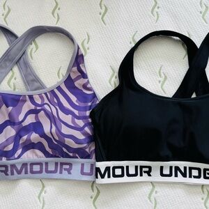 Under Armour Women's Sports Bra Set - Black and Purple